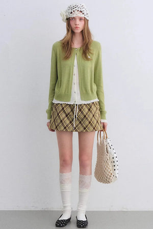 Color-Blocking Knit Cardigan