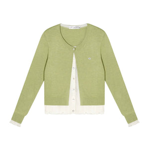 Color-Blocking Knit Cardigan