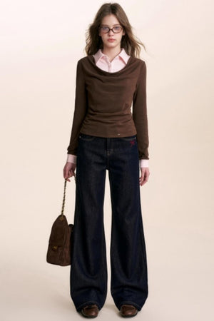 Color-Blocking Knit Top