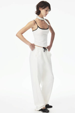 Color-Blocking Lace Tank Top