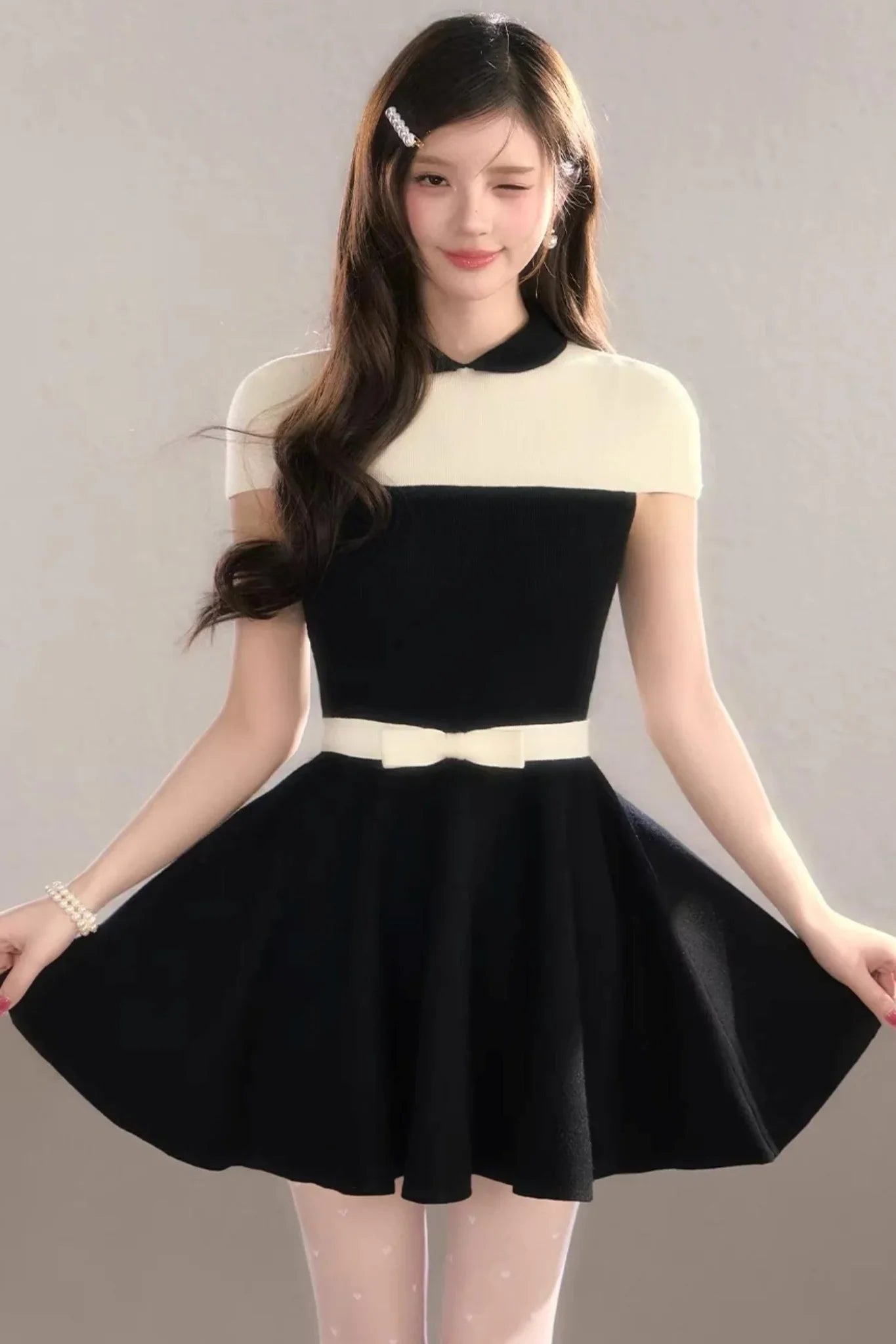 Color-Blocking Spring Dress