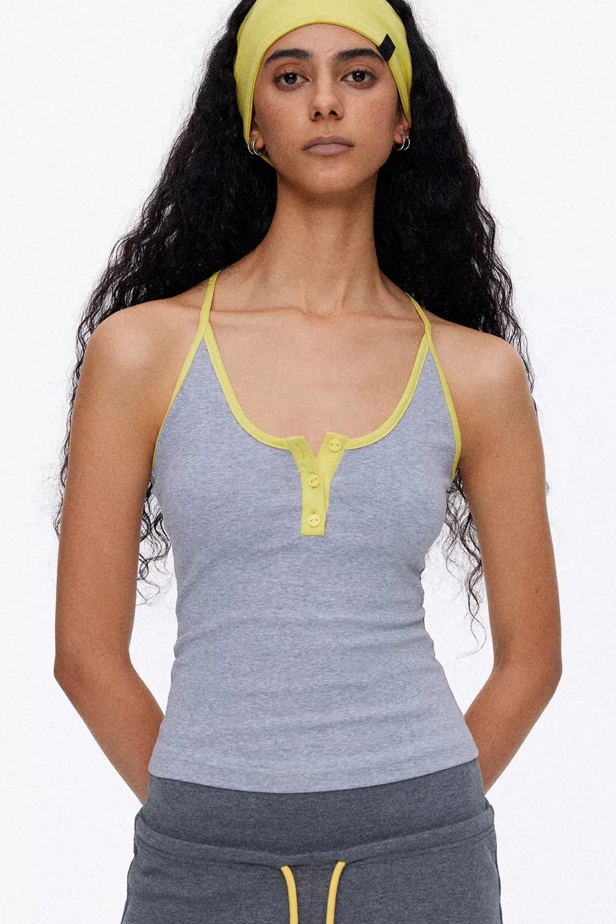 Color-Contrasting Slim-Fit Vest