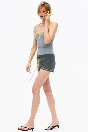 Color-Contrasting Slim-Fit Vest