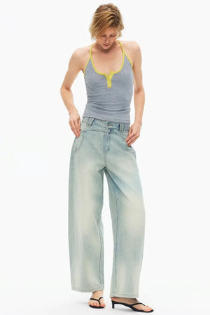 Color-Contrasting Slim-Fit Vest