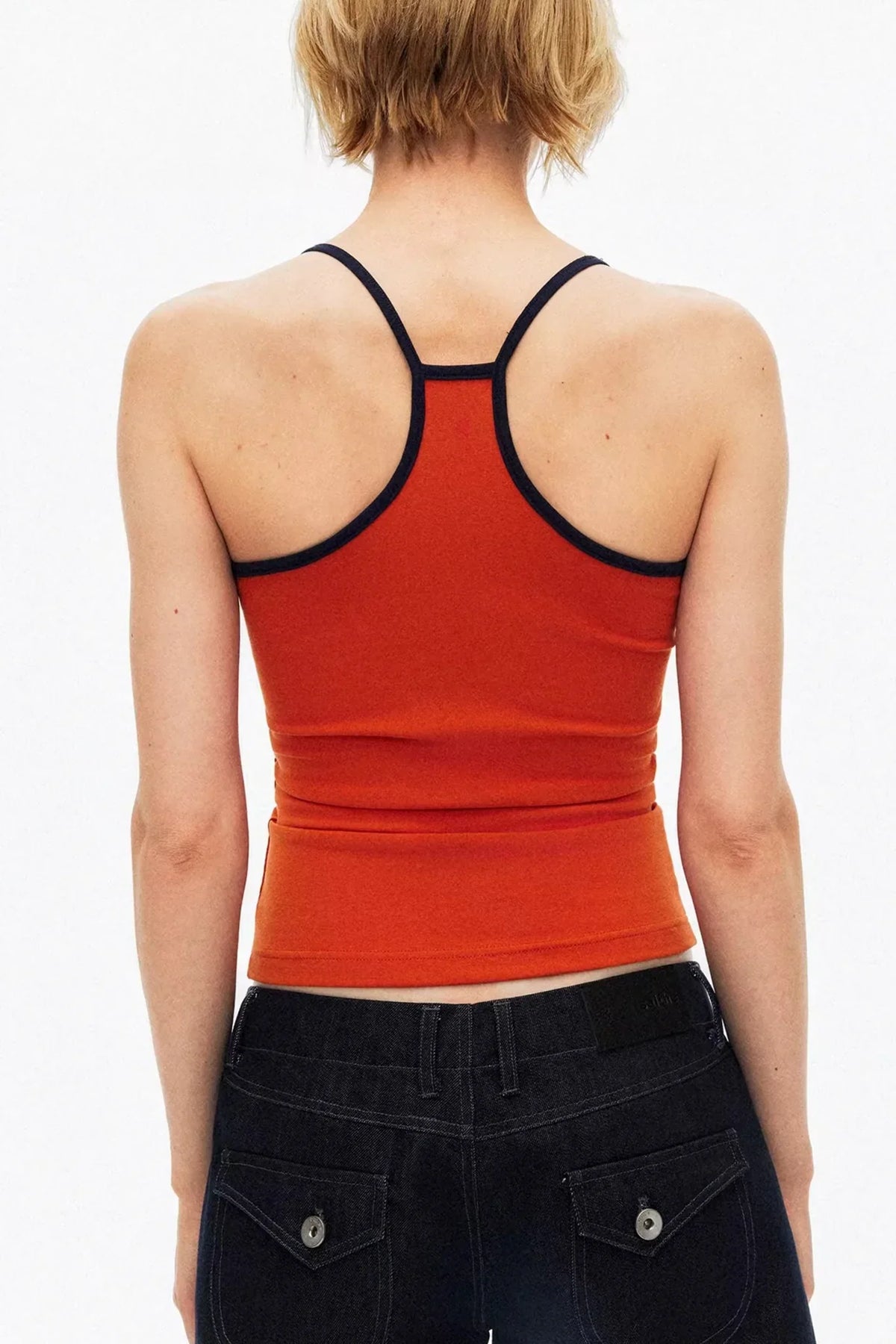 Color-Contrasting Slim-Fit Vest