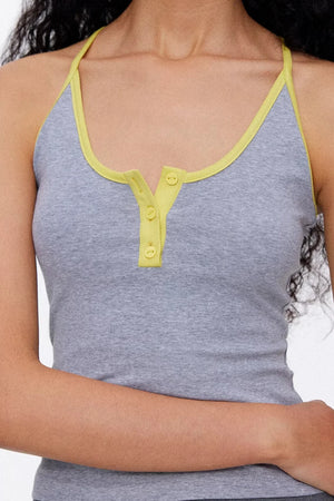 Color-Contrasting Slim-Fit Vest