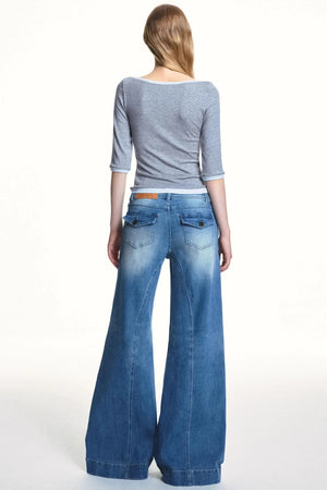 Color Flow Lyocell Wool Top