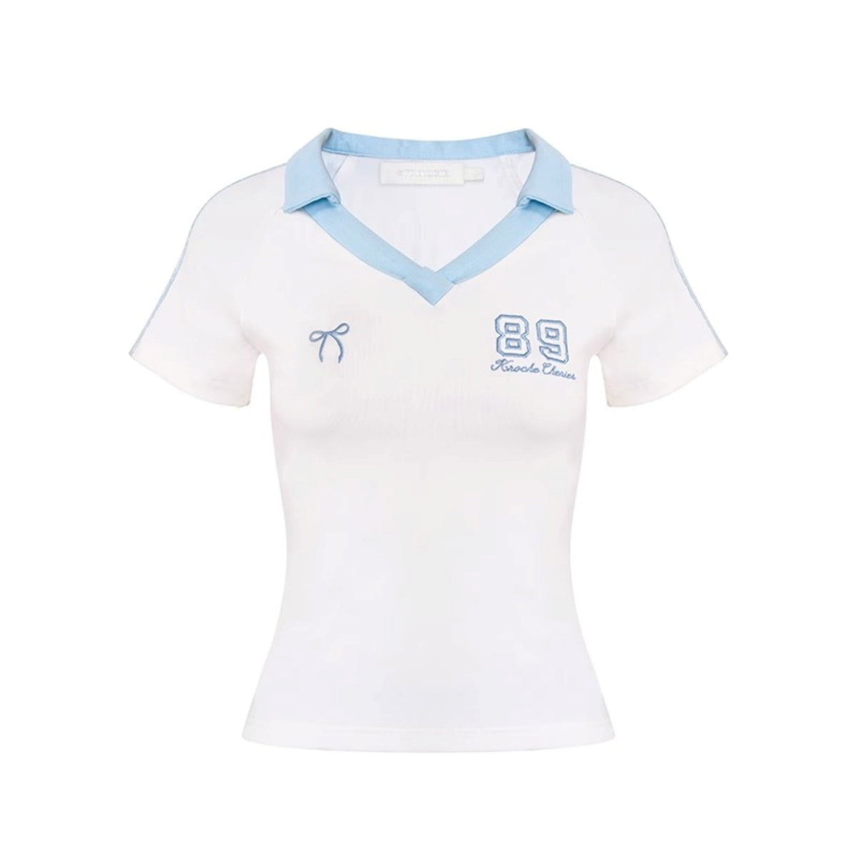 Colorblock Embroidered Polo Tee