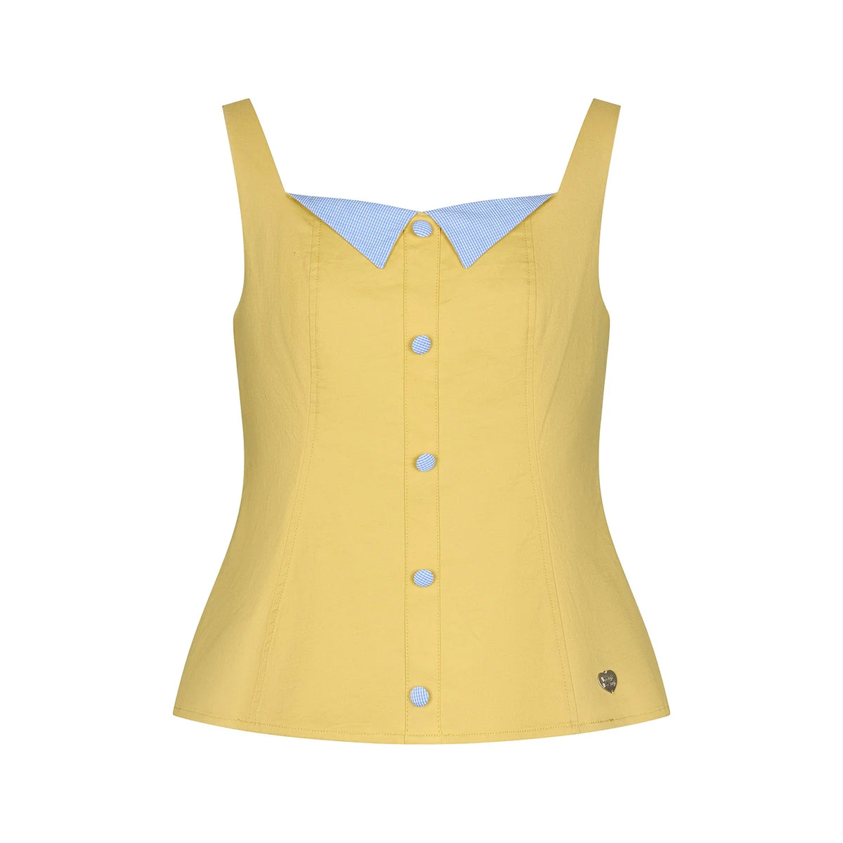 Colorblock Plaid Tank Top
