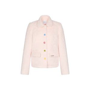 Colorful Buckled Padded Blazer