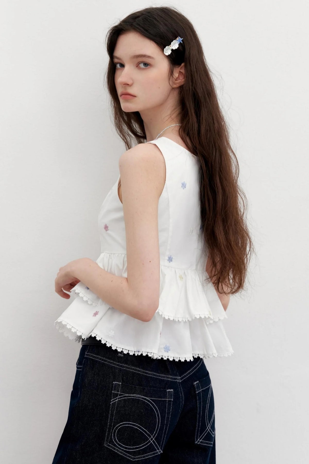 Colorful Lace Summer Shirt
