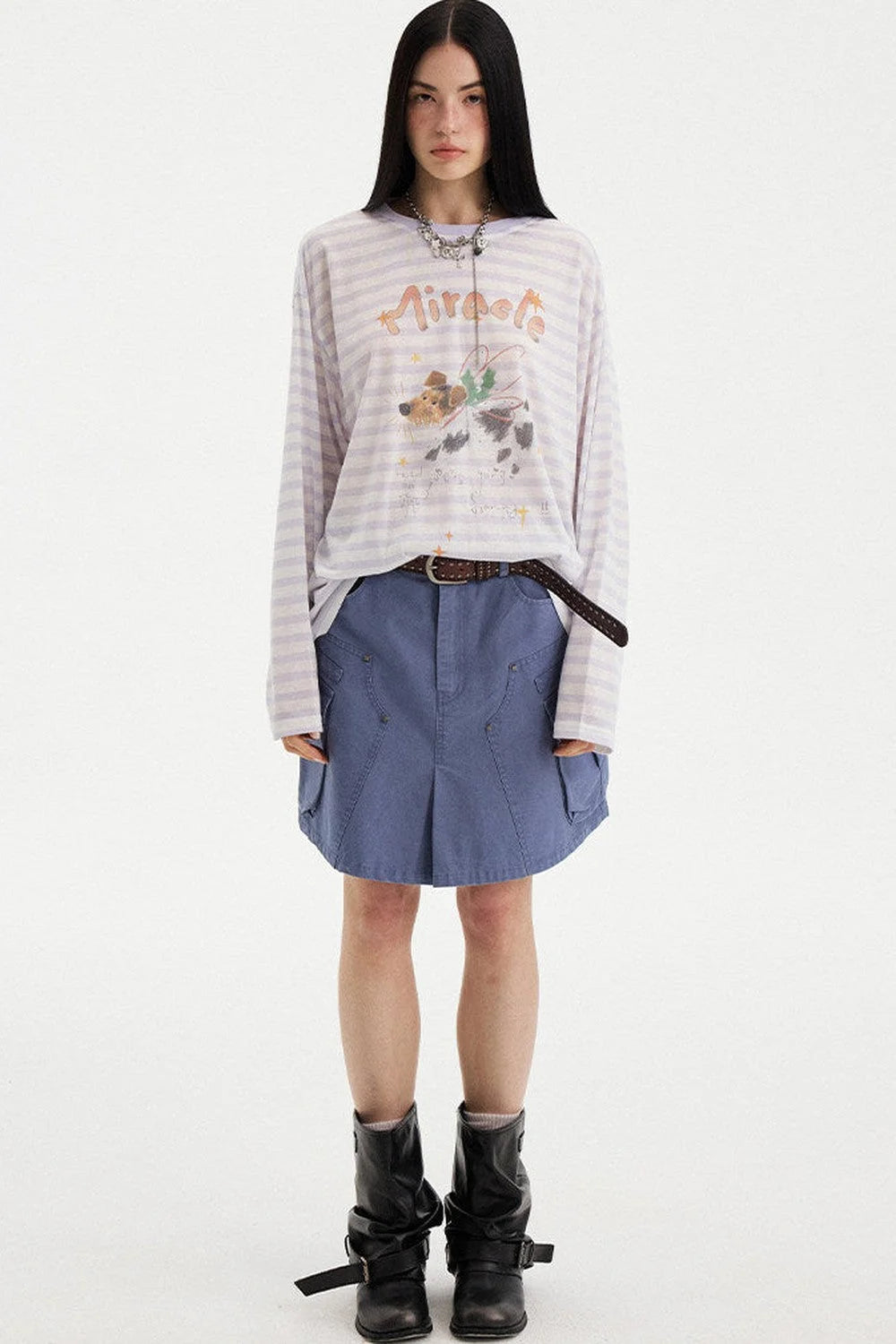 Colorful Striped Long Sleeve T-Shirt