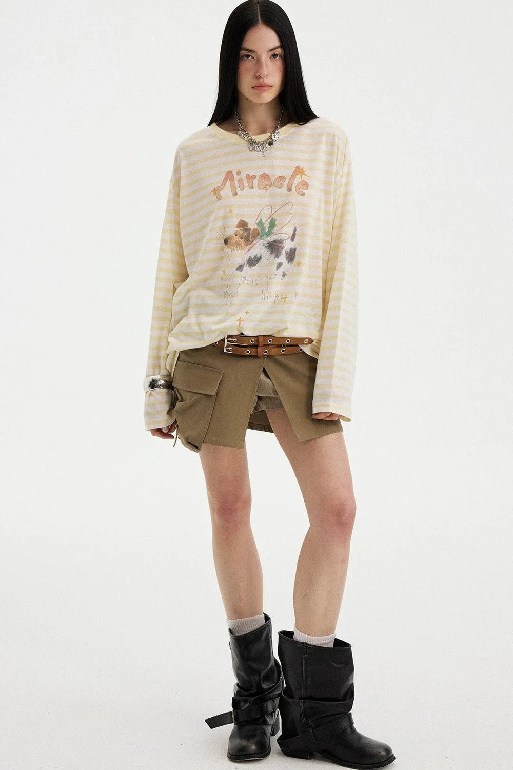 Colorful Striped Long Sleeve T-Shirt