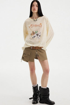 Colorful Striped Long Sleeve T-Shirt