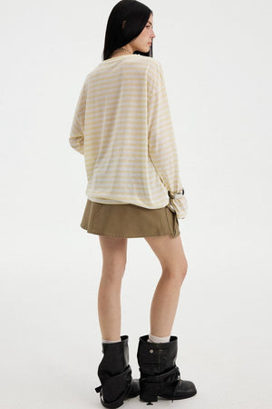 Colorful Striped Long Sleeve T-Shirt