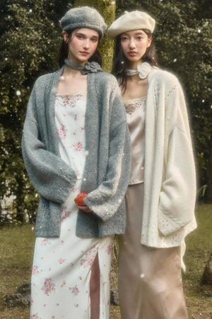 Comfortable Embroidery Top & Skirt Set-Up