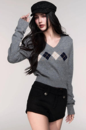 Comfortable Wool A-Line Shorts