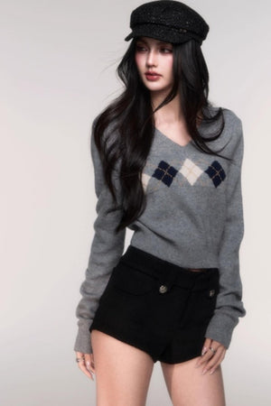 Comfortable Wool A-Line Shorts
