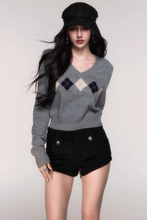 Comfortable Wool A-Line Shorts
