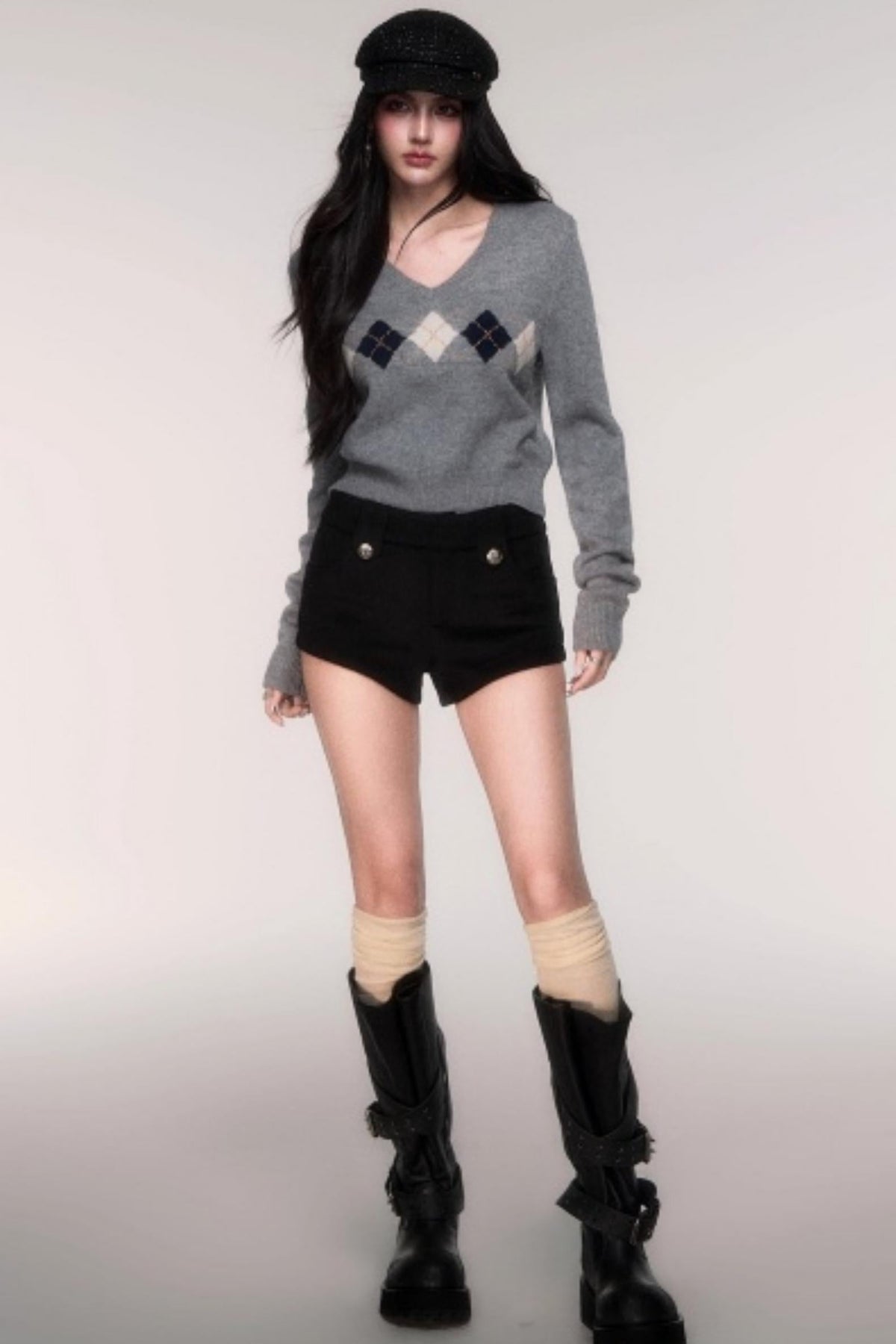 Comfortable Wool A-Line Shorts