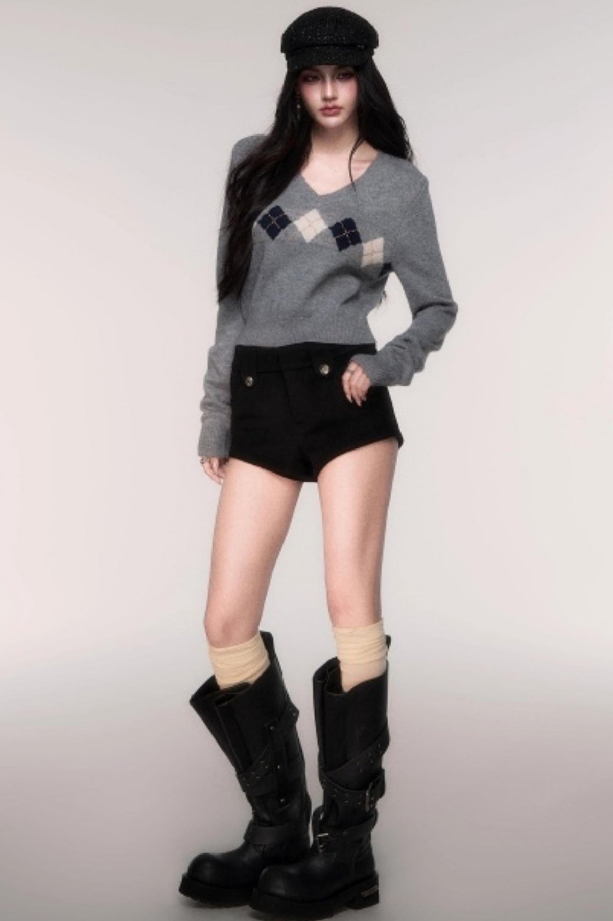 Comfortable Wool A-Line Shorts
