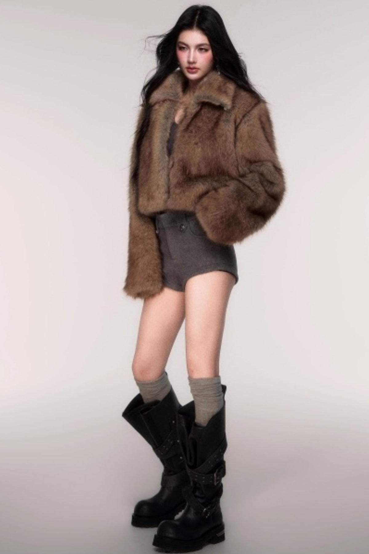 Comfortable Wool A-Line Shorts