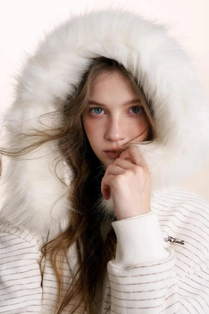 Composite Silver Fox Knit Jacket Set-Up