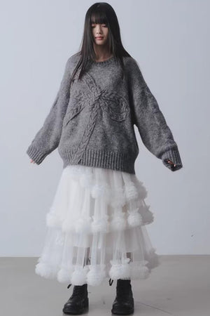 Confession Poem Mesh Skirt