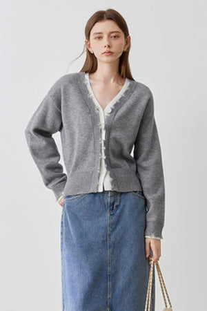 Contrast Knitted Sweater Top