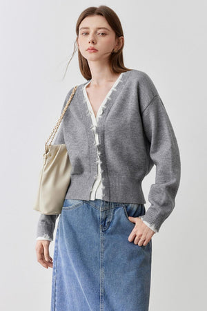 Contrast Knitted Sweater Top