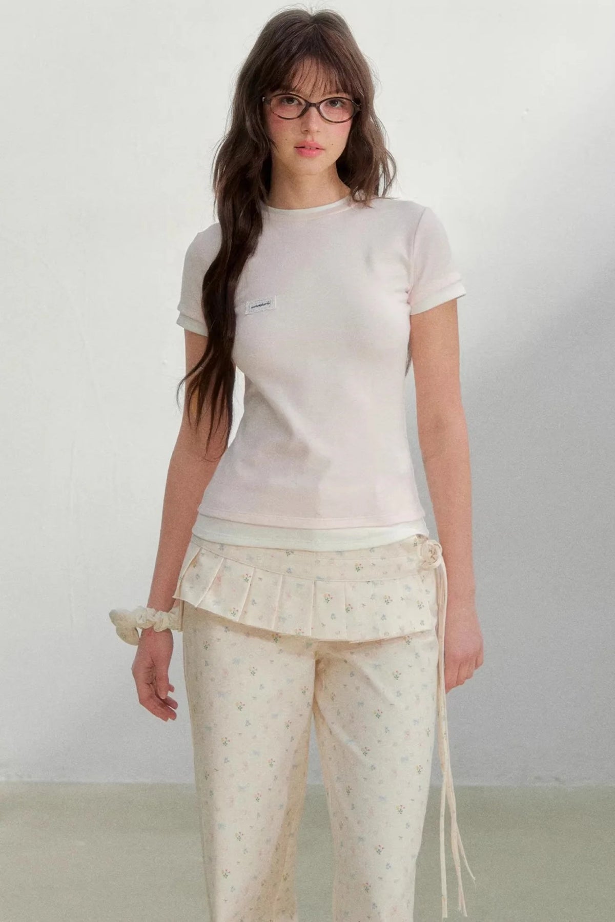 Contrasting Cotton Slim-Fit Top