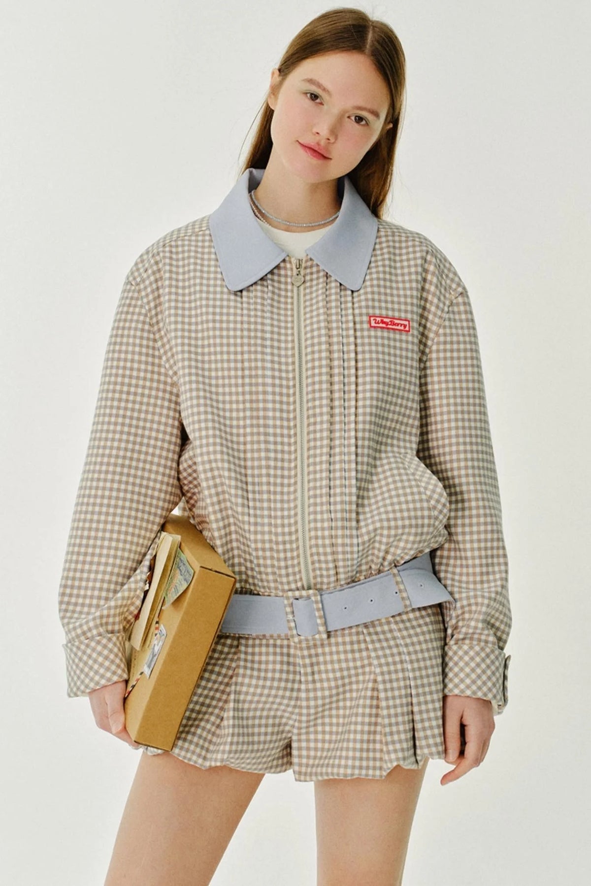 Contrasting Short Jacket