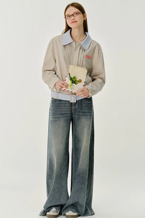 Contrasting Short Jacket