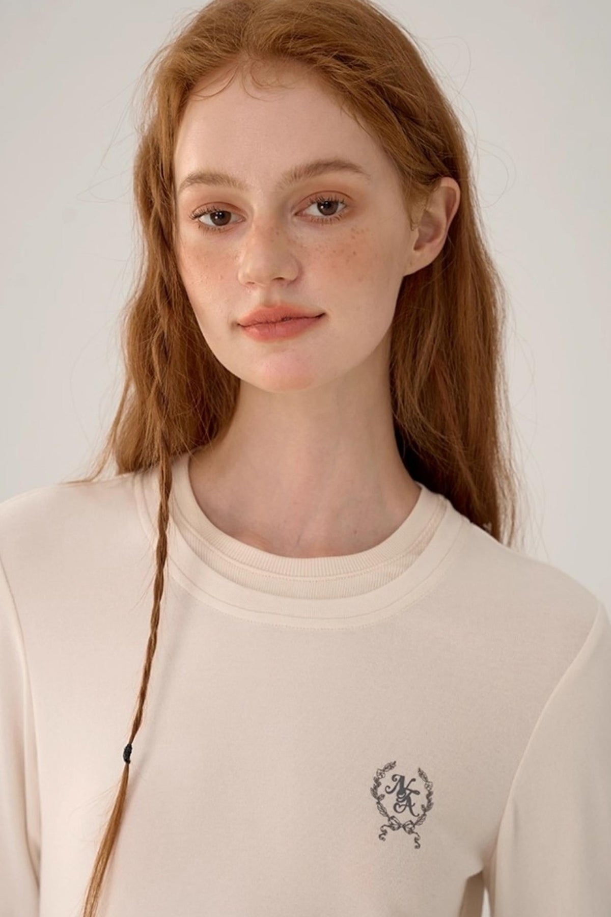 Contrasting Slim Long-Sleeved Top