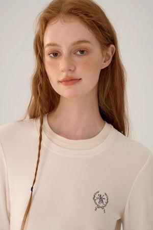 Contrasting Slim Long-Sleeved Top