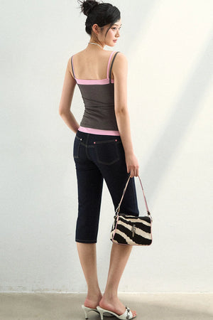 Contrasting Stitch Lyocell Camisole