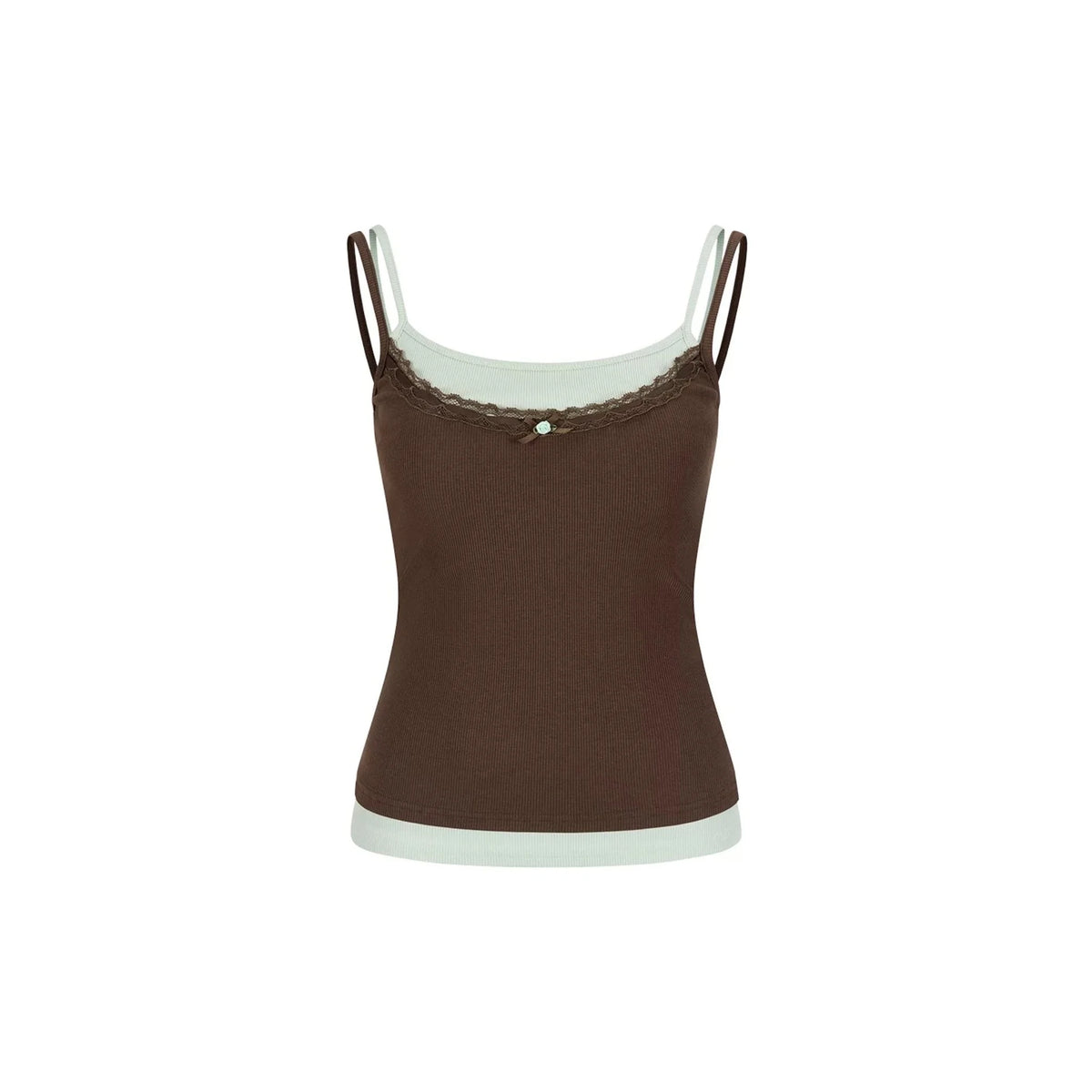 Contrasting Stitch Lyocell Camisole