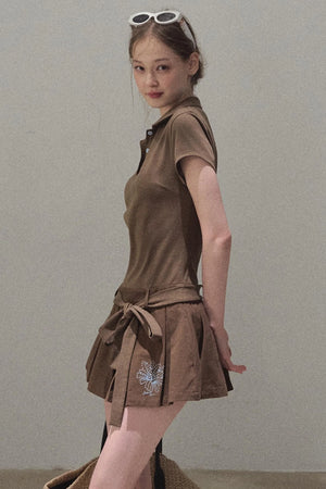 Cool Cotton Polo Skirt Set-Up
