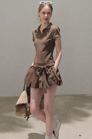 Cool Cotton Polo Skirt Set-Up