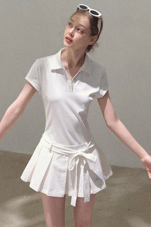 Cool Cotton Polo Skirt Set-Up