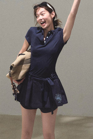 Cool Cotton Polo Skirt Set-Up