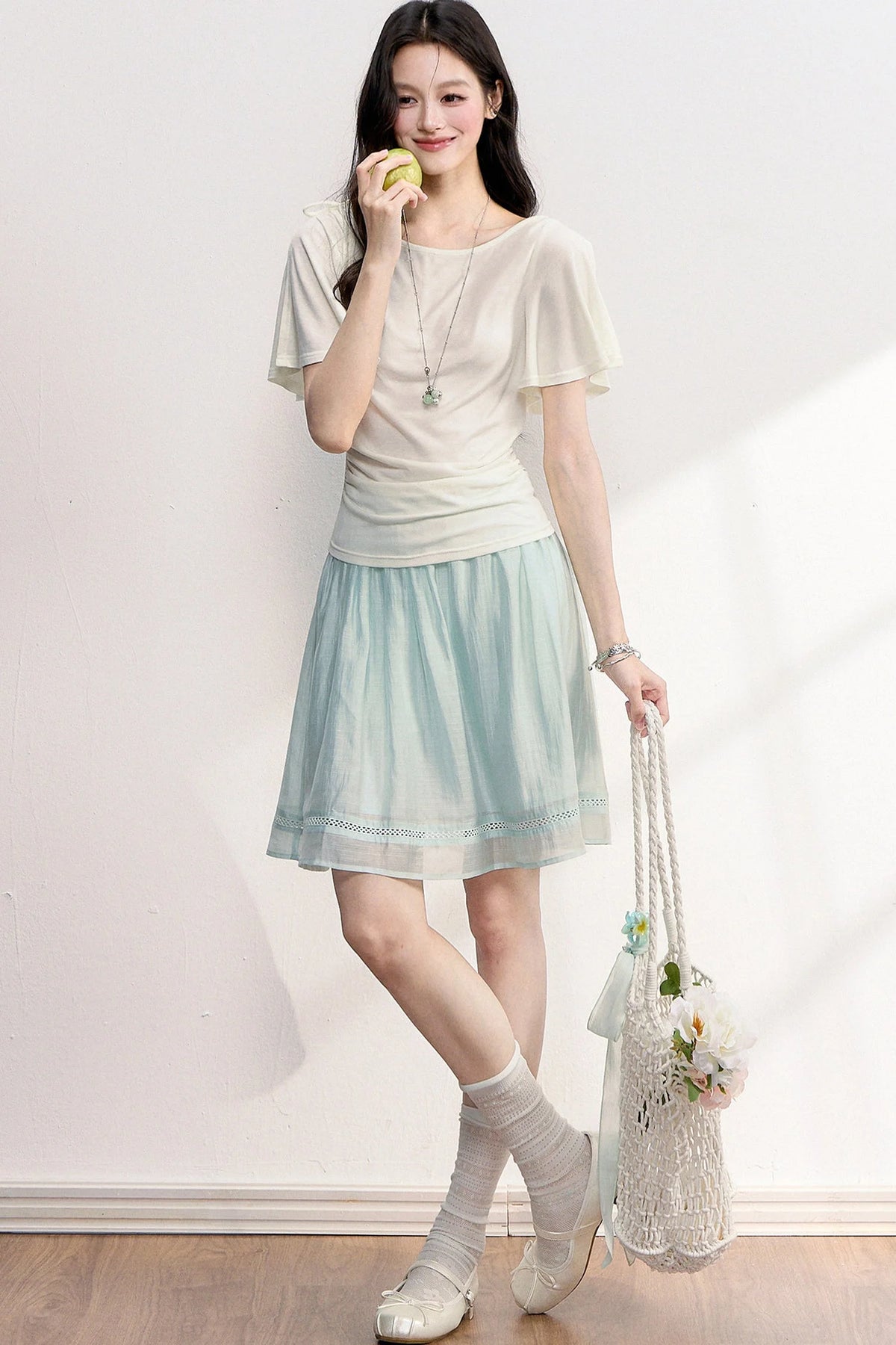 Cool Sensation Flutter Sleeve Top