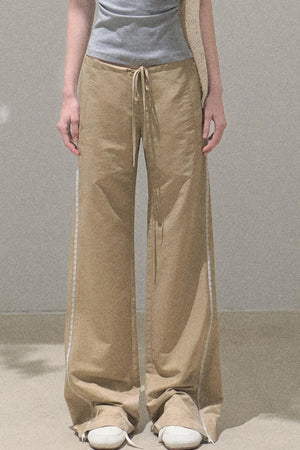 Copper Lace Wide Leg Pants
