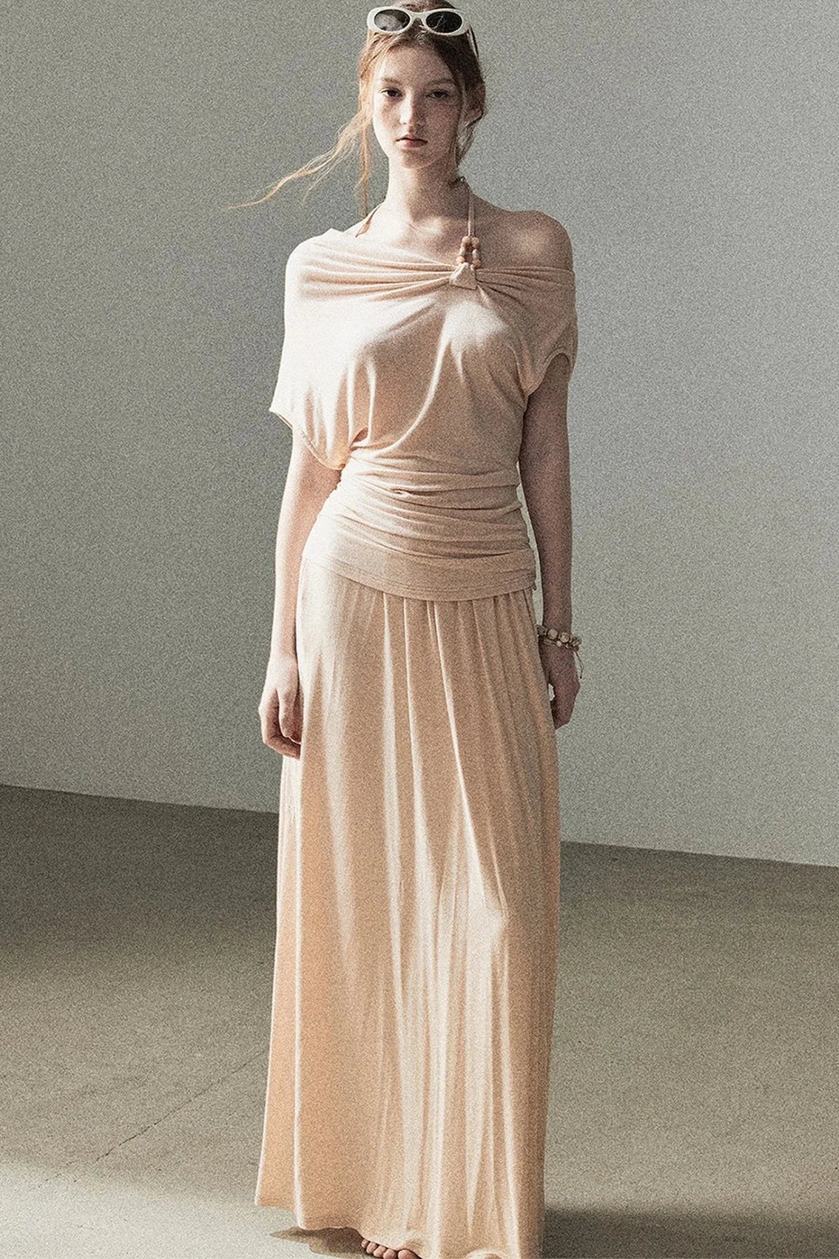 Coral Sea French Lazy Top and Skirt Set-Up