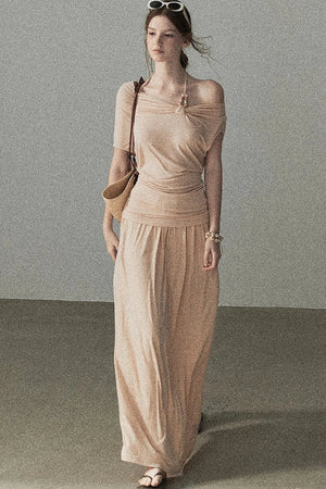 Coral Sea French Lazy Top and Skirt Set-Up