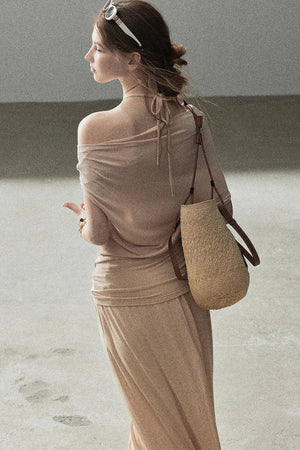 Coral Sea French Lazy Top and Skirt Set-Up