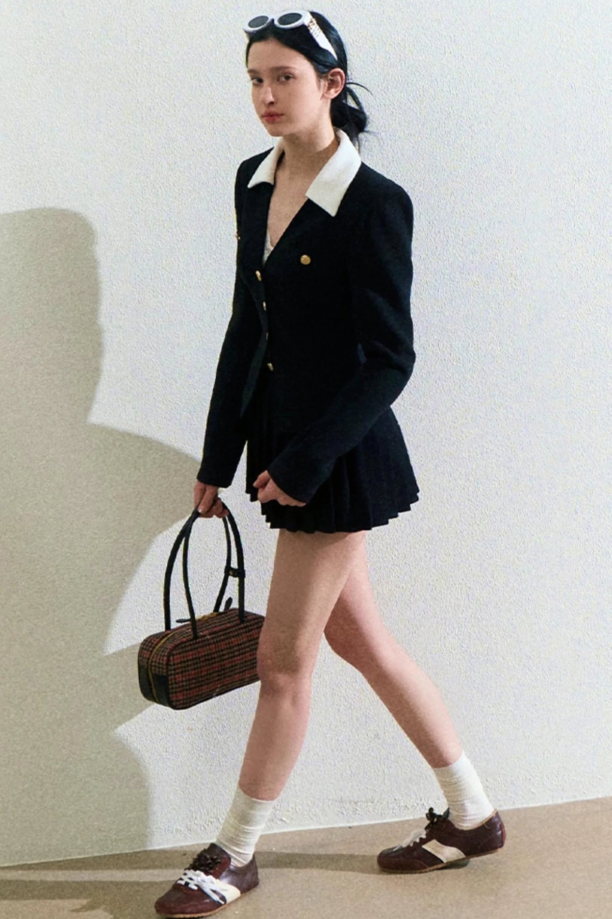Corduroy Top And Slim Skirt Set-Up