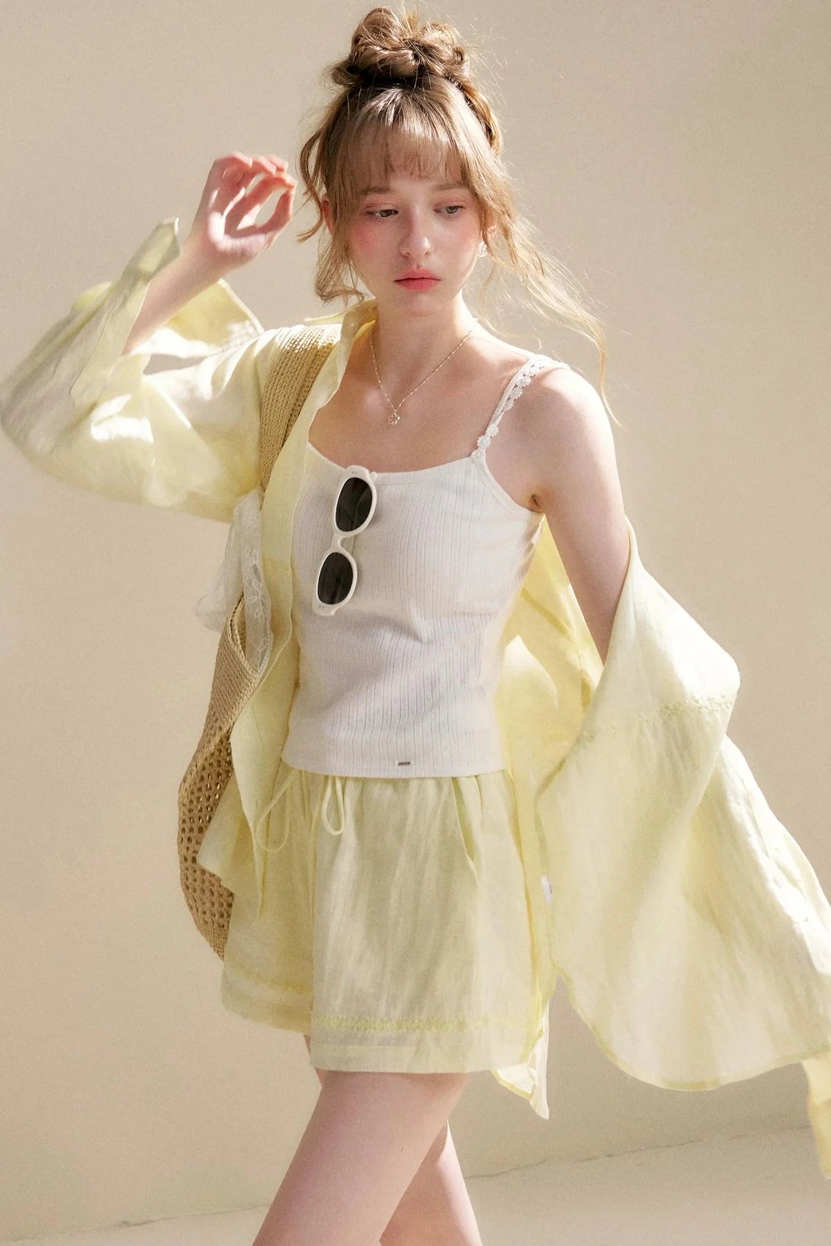 Cotton Daisy Padded Camisole