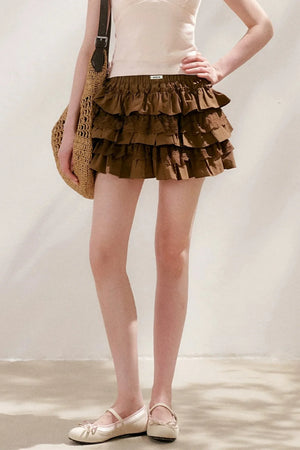 Cotton Lace A-Line Skirt