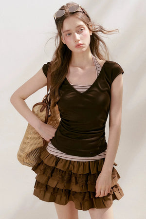 Cotton Lace A-Line Skirt